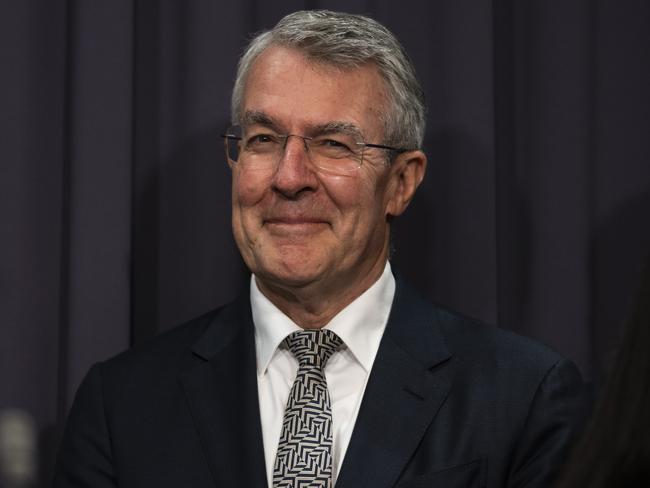 CANBERRA, AUSTRALIA - MARCH 23: Mark Dreyfus and members of the Referendum Working Group hold a press conference at Parliament house in Canberra. Picture: NCA NewsWire / Martin Ollman