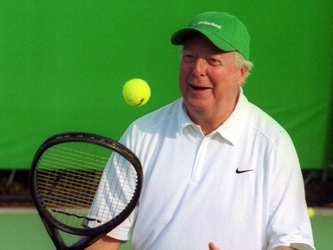 25/1/2002. Fred Stolle at the Heineken Legends Pro Am. Tennis.