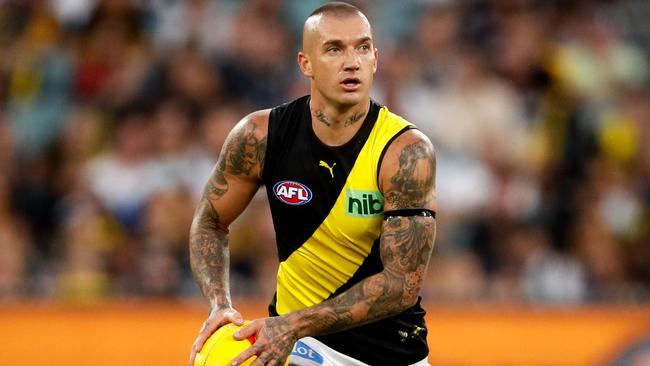 Dustin Martin is one the comeback trail. (Photo by Dylan Burns/AFL Photos via Getty Images)