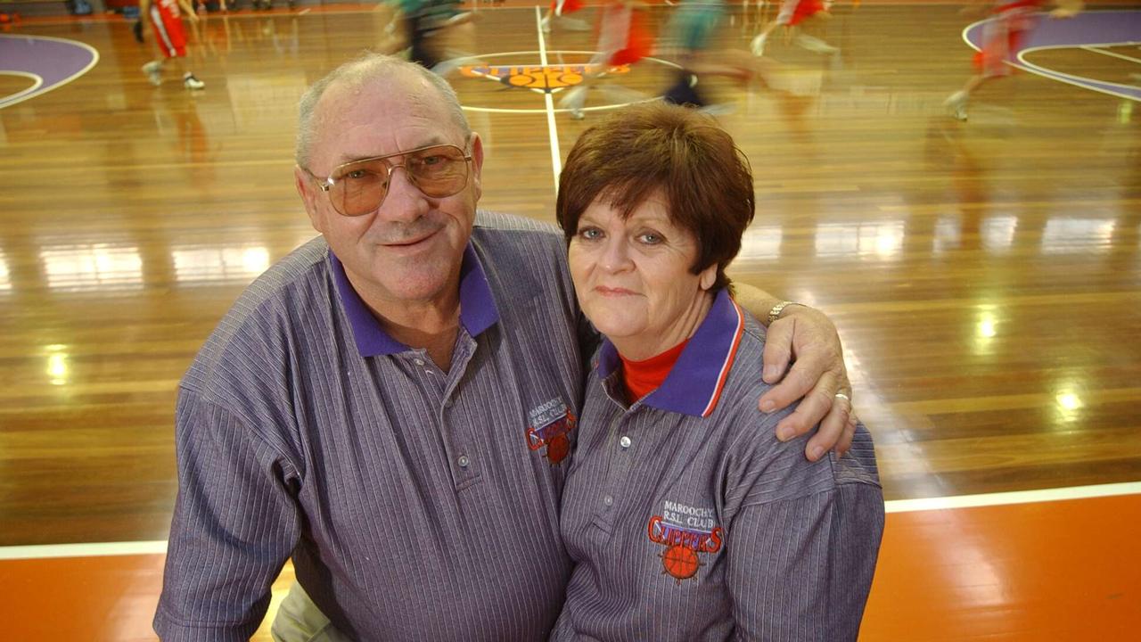 Sunshine Coast basketball legends Sid and Beryl Page pictured in 2002.