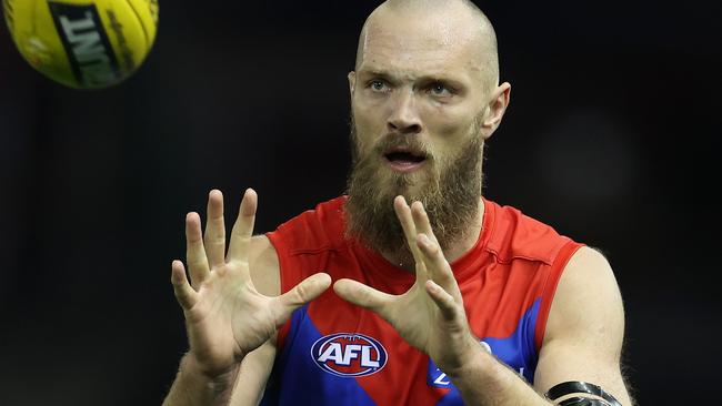 Max Gawn led from the front against Carlton. Picture: Michael Klein