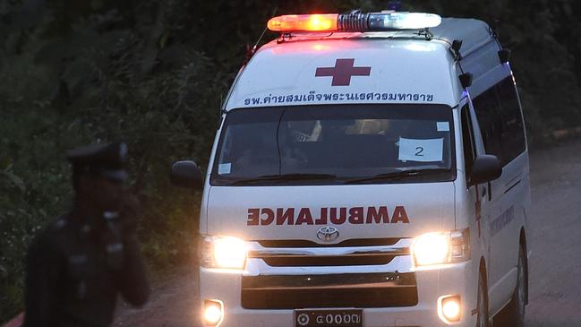 A ninth boy has been evacuated from the cave. Picture: AFP