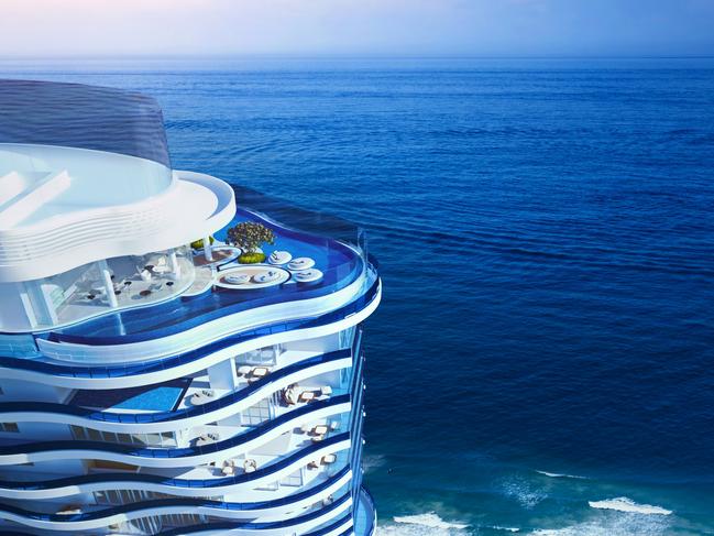 Artist impressions of Forise's $1.2 billion Spirit tower. Picture: Supplied by Forise