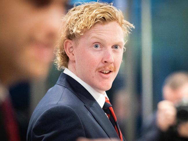 MELBOURNE, OCTOBER 4, 2024: Melbourne Football Club best and fairest - Keith 'Bluey' Truscott Trophy. Clayton Oliver arrives. Picture: Mark Stewart