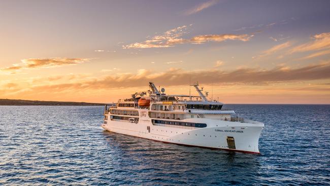 Coral Expeditions' ship Coral Adventurer in SA waters. Picture: Isaac Forman