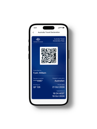 Passengers will receive a QR code.