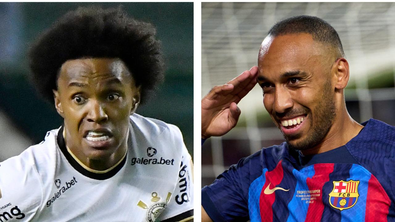Willian and Aubameyang could be on their way back to the Premier League. Picture: Getty