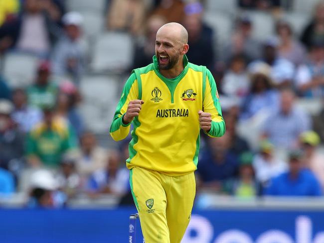 Nathan Lyon was brought into the attack early, and it paid dividends. Picture: Getty