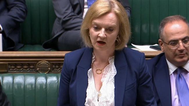 Liz Truss hangs on out of sheer personal ambition. Picture: AFP.