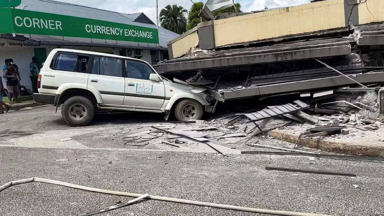 A 7.3-magnitude earthquake devastated Vanuatu’s capital, Port Vila. Picture: Michael Thompson / Facebook account of Michael Thompson / AFP