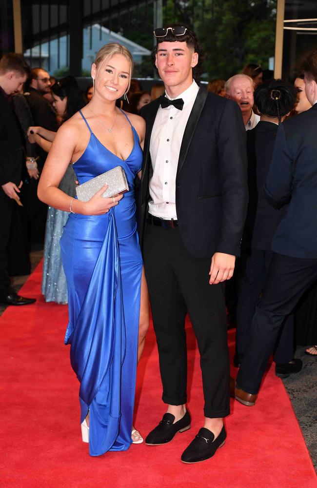 Makayla and Jayden at Caloundra State High School formal. Picture: Patrick Woods.