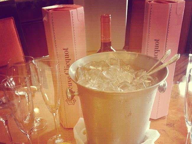 Champagne tastes: Wages have kept pace with price increases for food in Australia. Picture: Chloe James Instagram