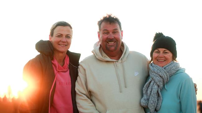 Michelle Coupland, Justin Coupland and Dee Lowry at Big Red Bash sunset. Picture: Danica Clayton