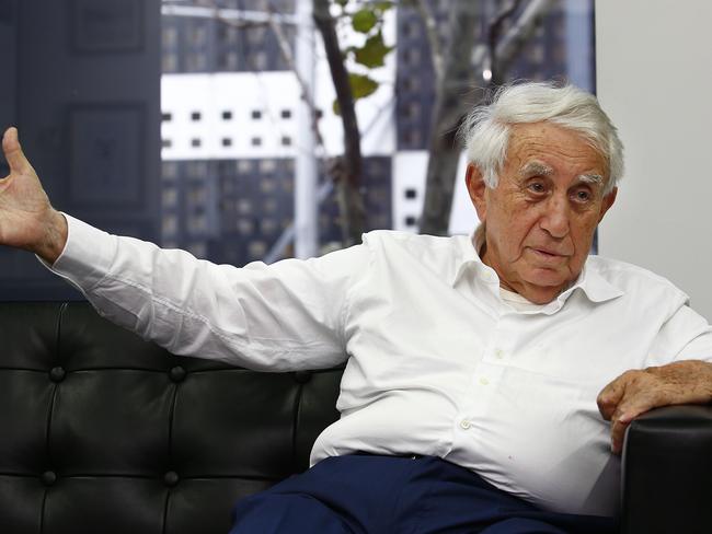 WENTWORTH COURIER ONLY. Harry Triguboff in his office at Meriton. Picture: John Appleyard