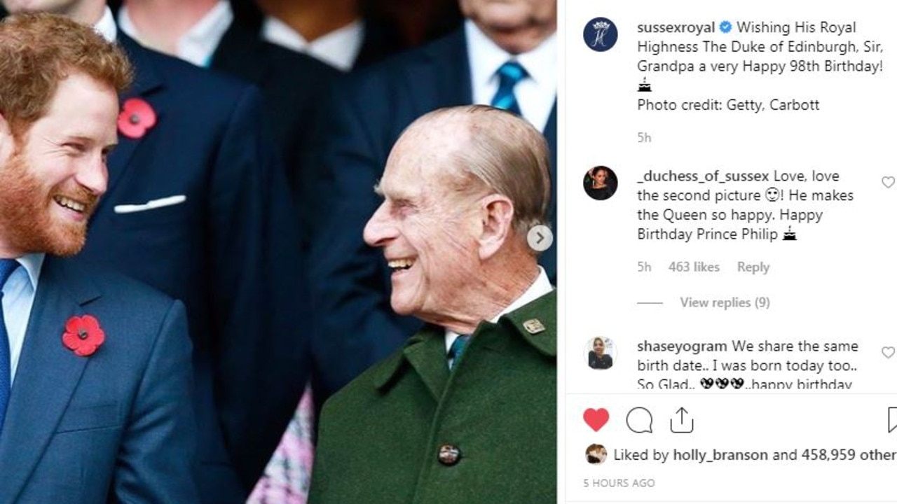 Happy birthday, Grandpa! Picture: Instagram