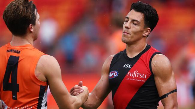 Dylan Shiel’s first match against his old side didn’t pan out how he would have liked. Picture: Phil Hillyard