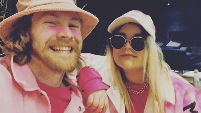 Tones and I with fiance Jimmy Bedford. Picture: Instagram