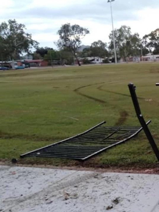 Hoons have hit Heatley Park multiple times. Picture: Supplied.