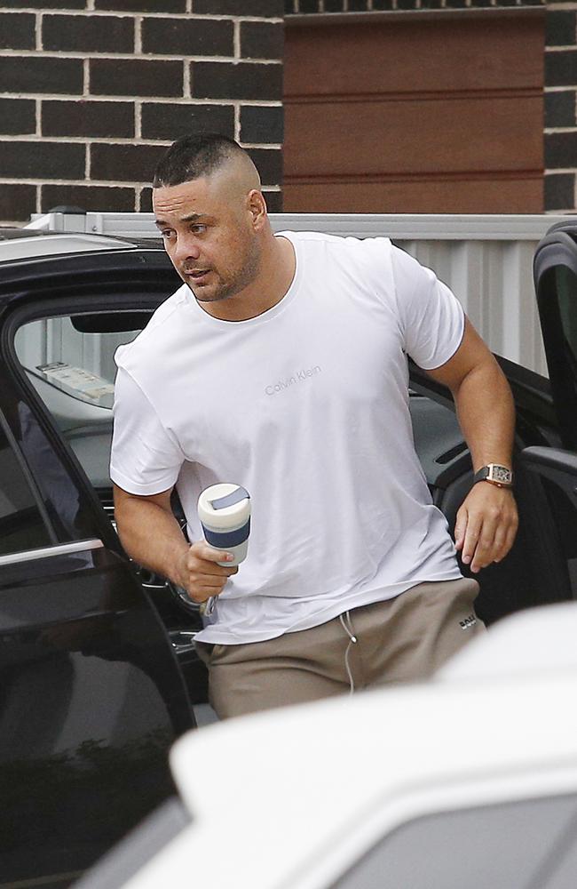 Jarryd Hayne on his second day out of prison after his convictions were quashed. Picture: NewsWire / John Appleyard
