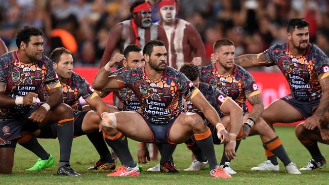 NRL legend Greg Inglis captained the Indigenous All Stars the last time Smith played for the side. Picture: AAP Image/Dan Peled