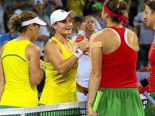 Ashleigh Barty is keen to lead the Australian team to Fed Cup success this weekend. Picture: Franca Tigani