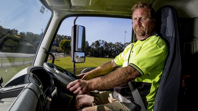 Border Skips Gold Coast and Tweed owner Paul Abernerthy says the closure will make it nearly impossible to operator his business. Picture: Jerad Williams.