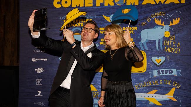 Mayor Geoff McDonald and Lisa McDonald at the opening night function for The Empire's Come From Away at The Rock, Friday, March 14, 2025. Picture: Hey Media