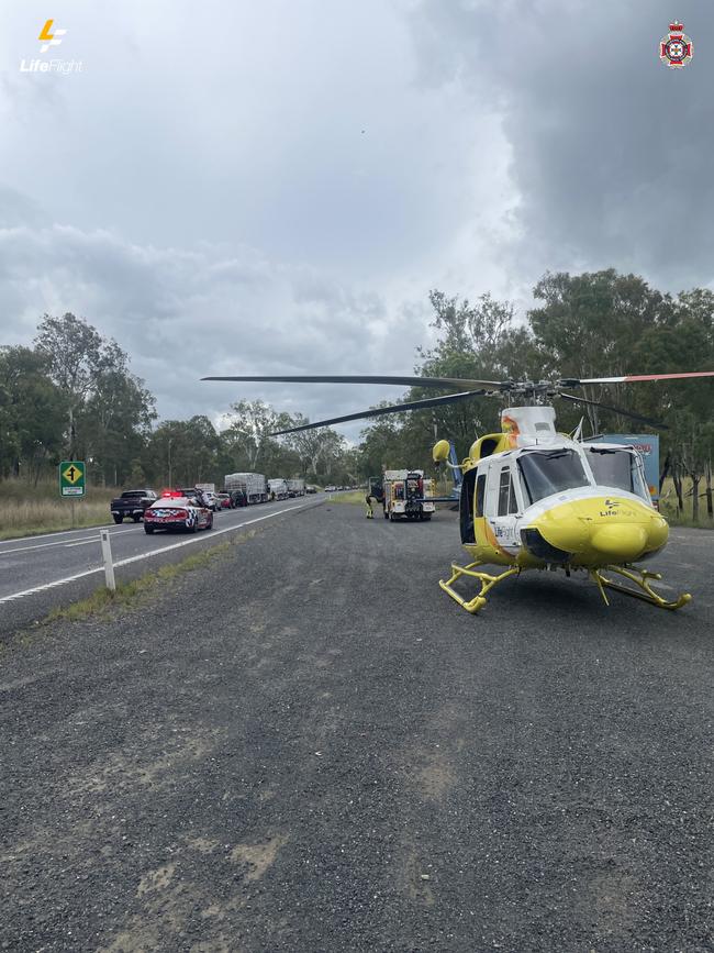 The scene of a crash at Takilberan on Sunday.