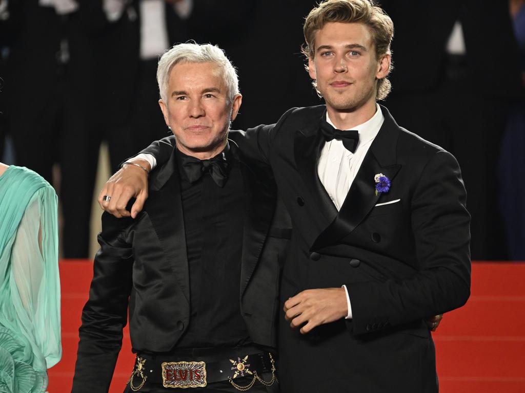 Baz Luhrmann and Austin Butler at the world premiere of Elvis at the 75th Cannes Film Festival. Picture: Getty Images