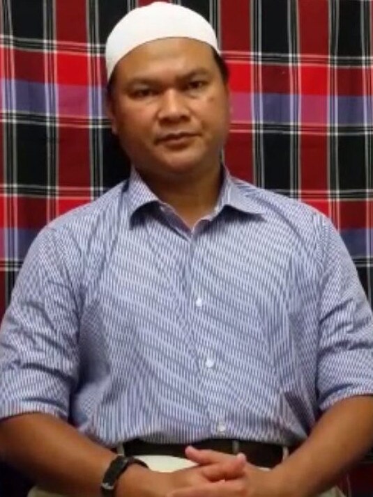 Stills taken from a video statement made by Sirul Azhar Umar which allegedly filmed whilst in detention in Australia.