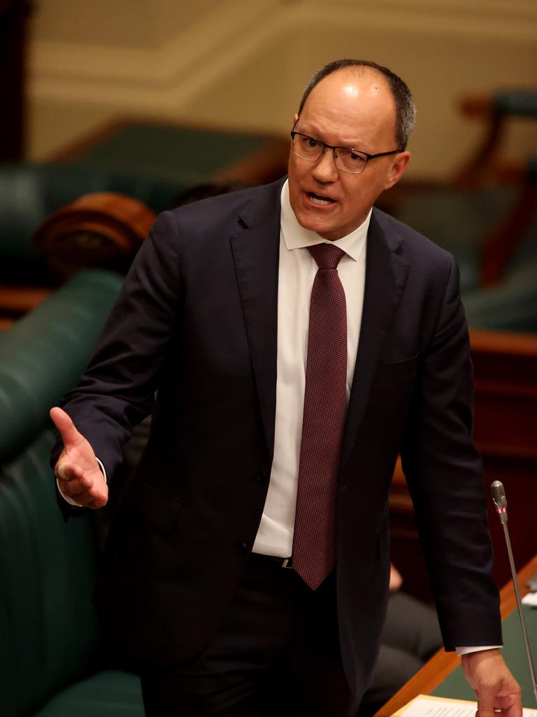 Transport Minister Corey Wingard has been accused of misleading parliament. Picture: NCA NewsWire / Kelly Barnes