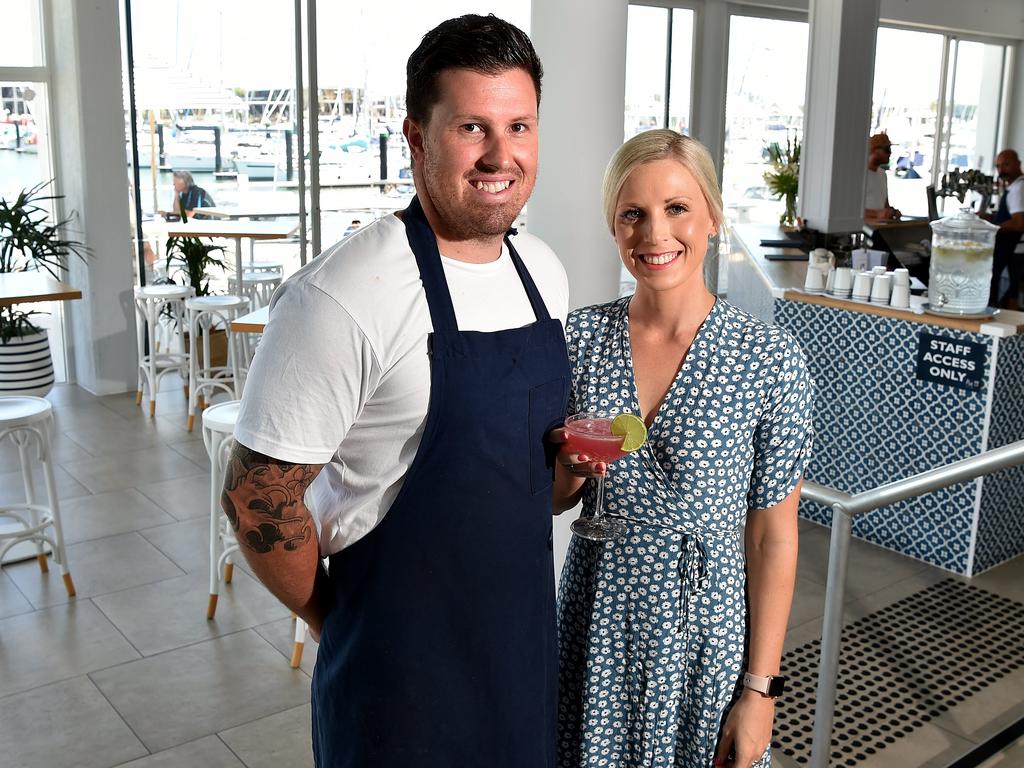 Pier 33 chef Simon Campbell and part owner Cat Robertson.