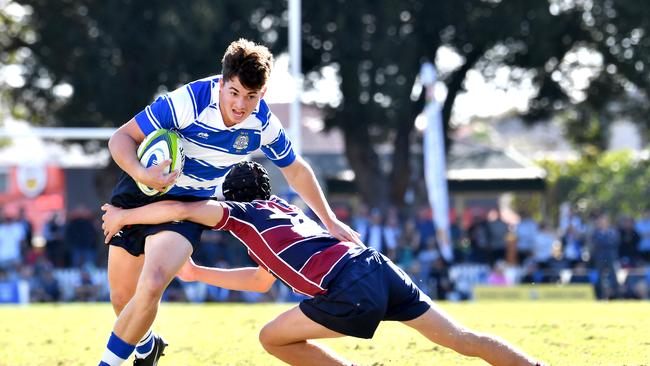 Rocco Gollings in action for Nudgee last GPS First XV season.