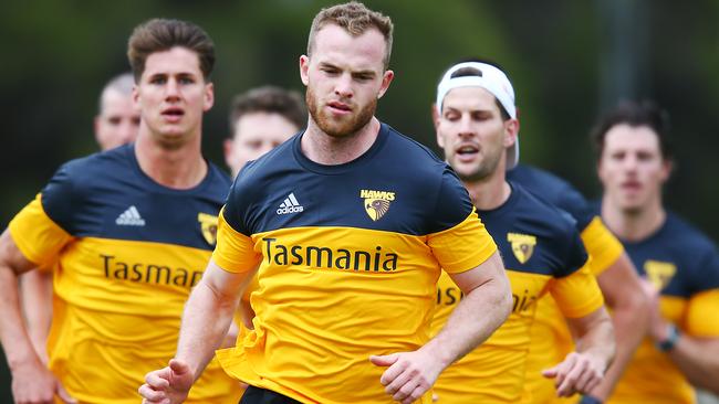 Tom Mitchell is back training with Hawthorn. Picture: Getty Images