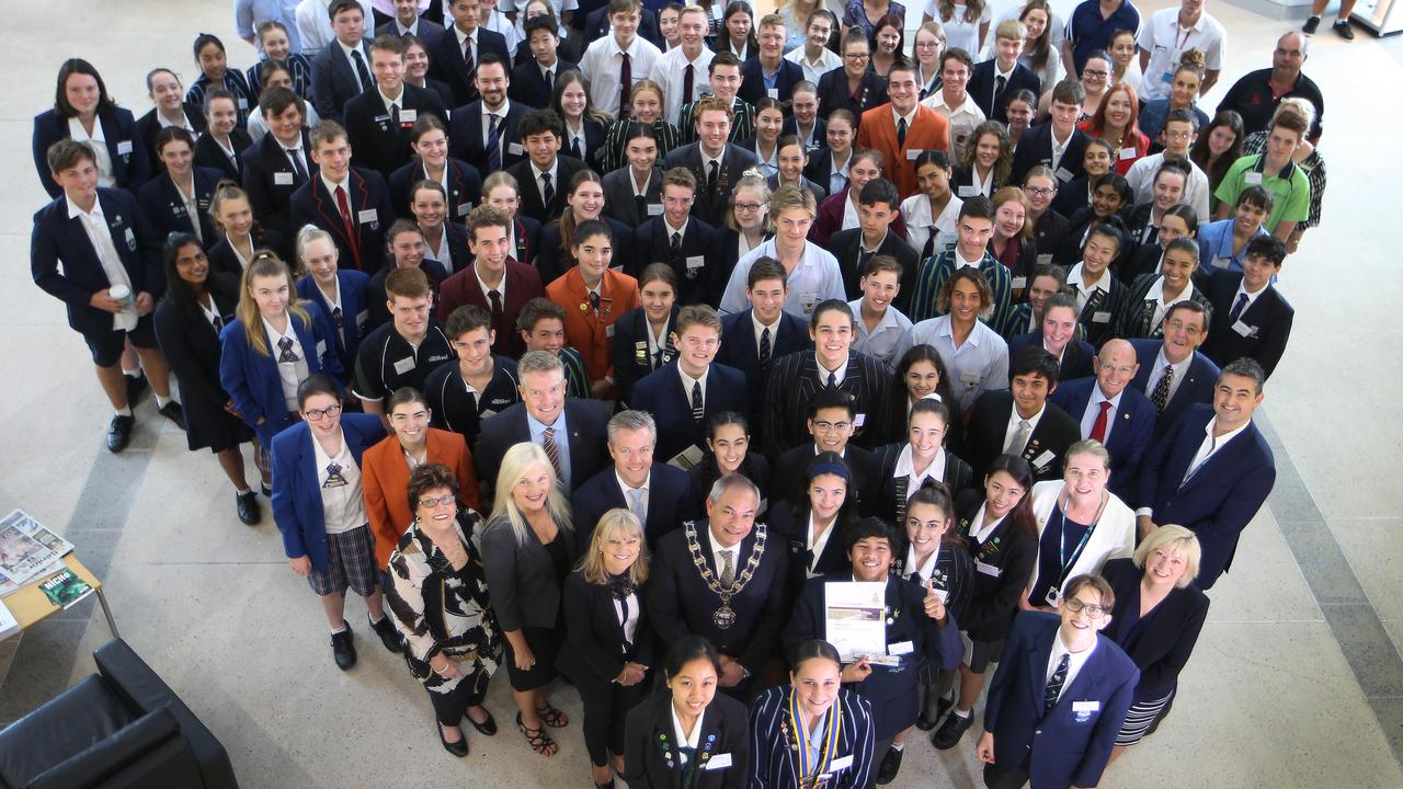 The junior council represent 121 students from 29 high schools on the Coast. Picture Glenn Hampson