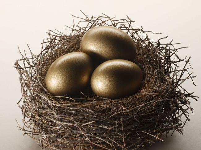 YOUR MONEY   Golden Egg / nest egg . savings / superannuation Pic. Getty Pic. Getty