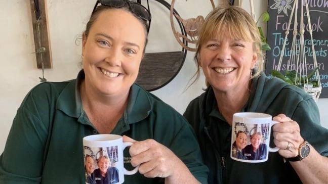 Cathryn McEwan and Alison Dalley at the Gardeners Corner Store in East Brighton. Picture: Supplied