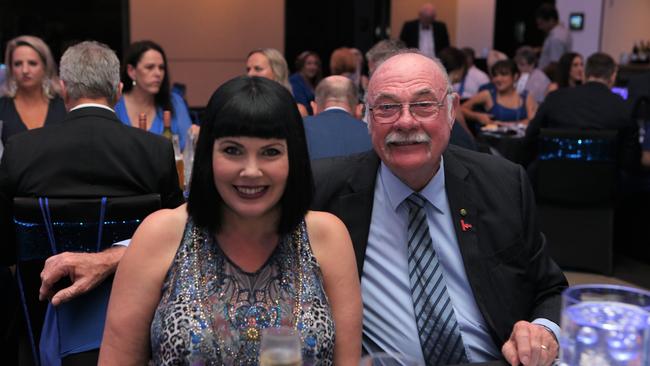 Yolonde and Warren Entsch at the annual Aussie Locums Blue Tie Gala Ball – a fundraiser for Moyamoya Australia. Picture: Sandhya Ram