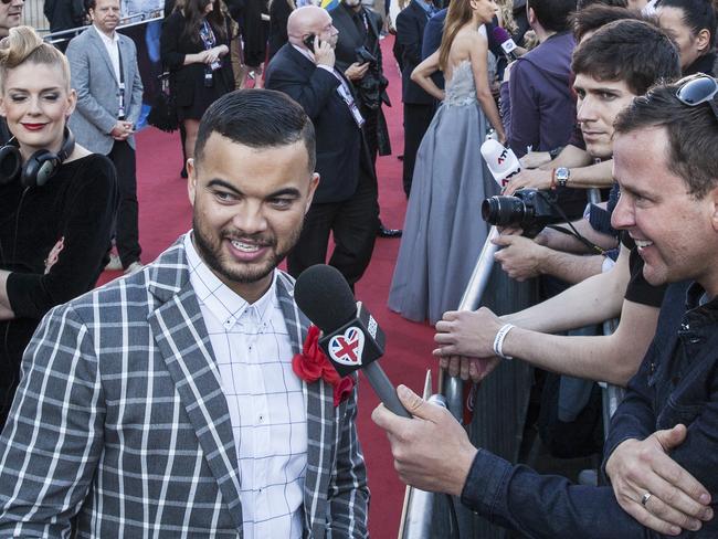 17 May 2015. Eurovision Song Contest in Vienna. Guy Sebastian at the red carpet of the opening night. Pic Ella Pellegrini