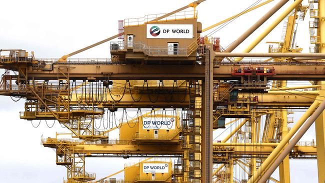 DP World claims industrial action is costing the economy $84m a day. (Photo by DAVID GRAY / AFP)