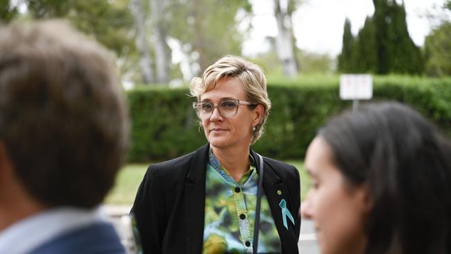 Independent Zali Steggall managed to keep her seat of Warringah safe from the red wave. Picture: Martin Ollman / The Australian