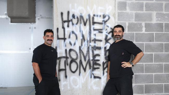 Long-time hospitality operators and brothers Harry and Mario Kapoulas will open Homer Rogue Taverna on the ground floor of a new residential development around the corner from their famed Ham cafe, in Cronulla. Picture: Supplied
