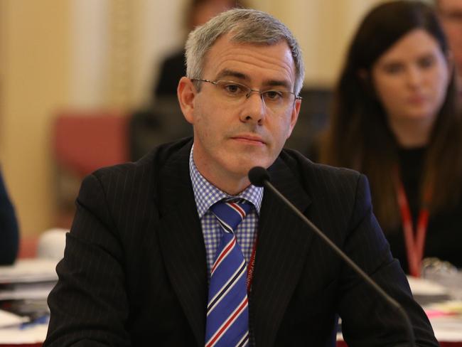 Frankie Carroll at an estimates committee. Picture: File