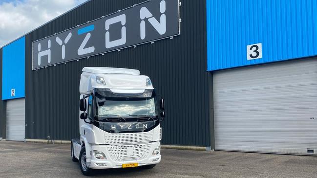 One of Hyzon Motors' hydrogen trucks Sun Metals zinc refinery plans to use.