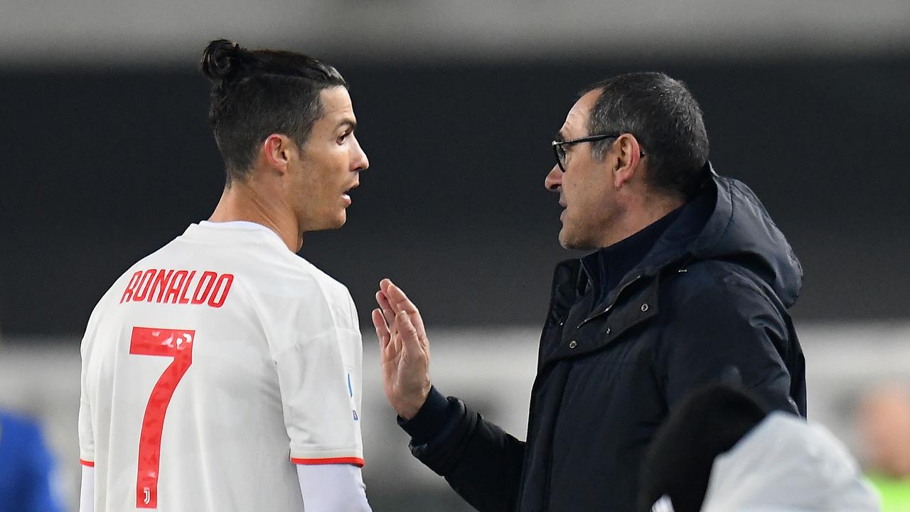 Cristiano Ronaldo and Juventus coach Maurizio Sarri were on the wrong end of a frustrating defeat.