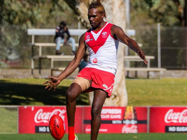 Waylon Manson made a surprise appearance for Federal in their win over Wests. Picture: Charlie Lowson