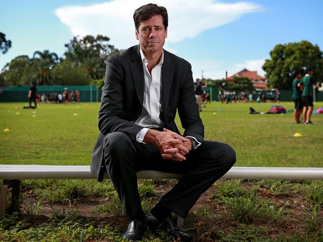 Demetriou says the AFL is in “great hands” with Gillon McLachlan. Picture: Toby Zerna