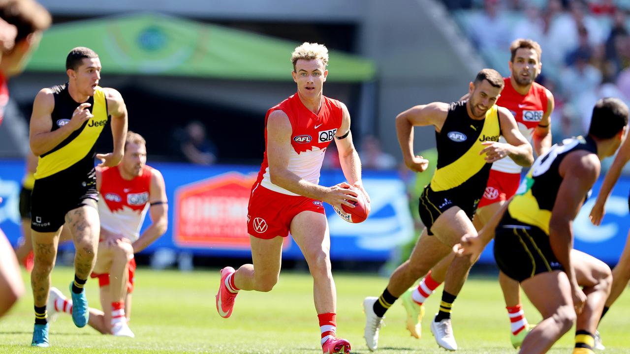 Chad Warner has re-signed on the back of a Rising Star nomination against the Tigers. Picture: Michael Klein