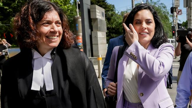 Liberal MP Moira Deeming leaves the Federal Court after her defamation win against Liberal leader John Pesutto. Picture: Ian Currie