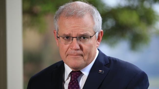 While the bulk of Australians support Scott Morrison as a superior leader, his approval rating has dropped across all ­jurisdictions. Picture: Christian Gilles